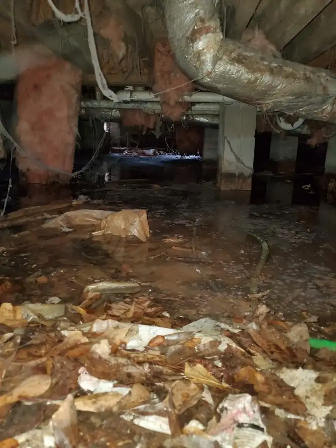 Crawl space flood assessment for Commercial Water Damage Restoration in Pleasant View