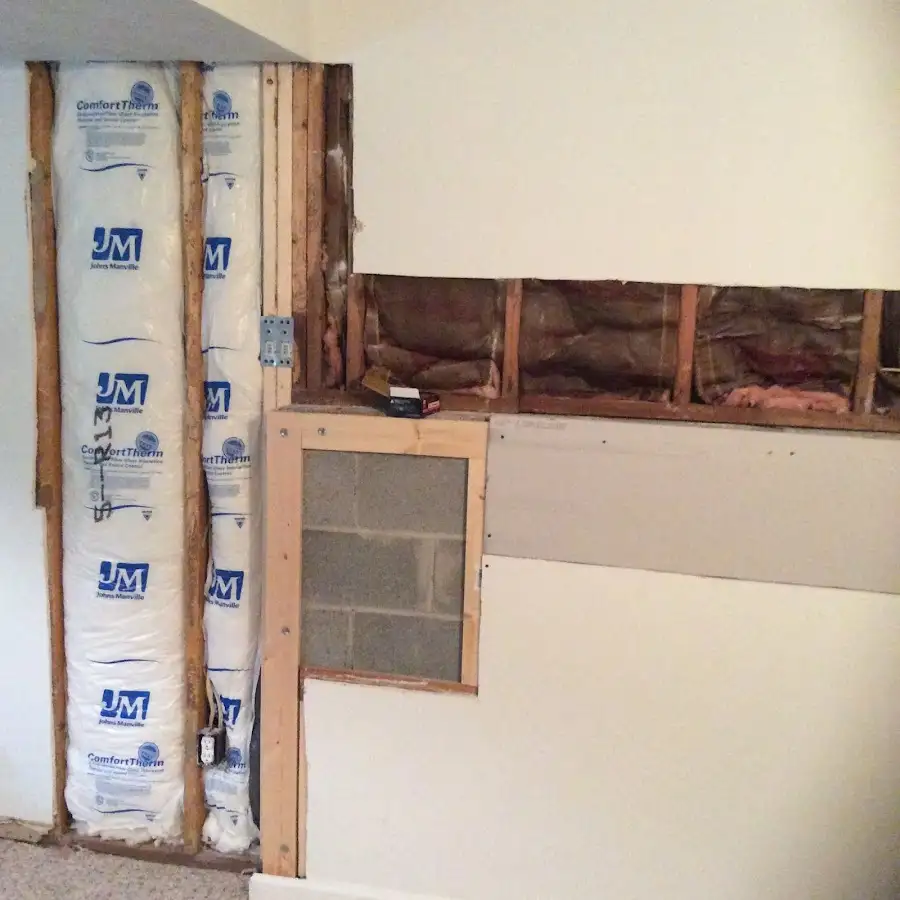 Wall insulation replacement during Contents Cleaning & Restoration in Pleasant View